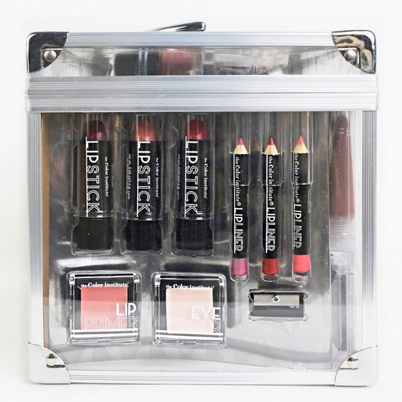the color institute defining beauty train case makeup set